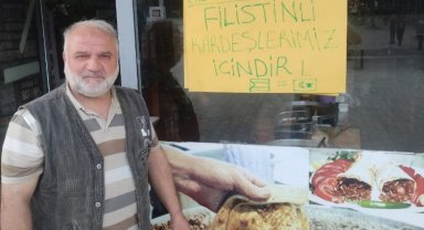 Sasonlu esnaflardan Filistin'e destek
