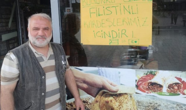 Sasonlu esnaflardan Filistin'e destek