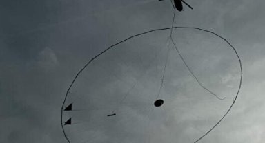 Bursa semalarındaki esrarengiz helikopter!
