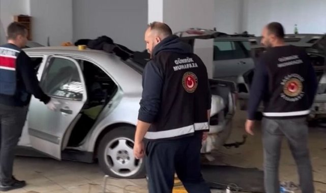 Düzce'de kaçak oto ve yedek parça operasyonu