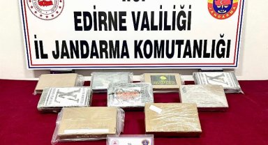 Edirne'de 10 kilo kokain ele geçirildi
