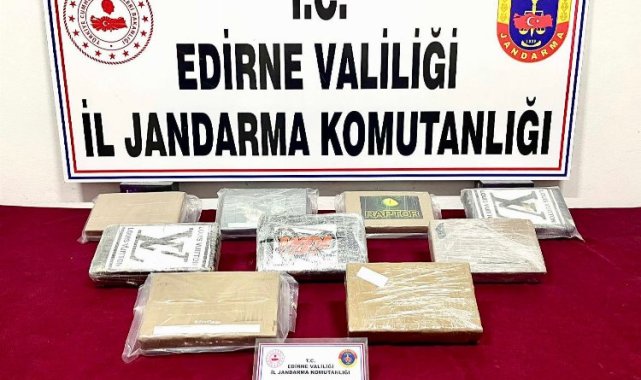 Edirne'de 10 kilo kokain ele geçirildi