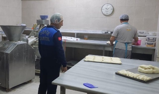 Gebze Zabıtası'ndan fırın denetimi