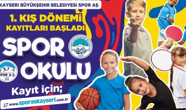 Kayseri Büyükşehir Belediyespor kış okulu kayıtları başladı