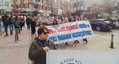 Keşanlı kadınlar 'şiddete karşı' yürüdü