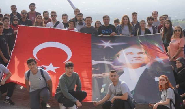 Kiraz'da Ulu Önder doğa yürüyüşünde anıldı