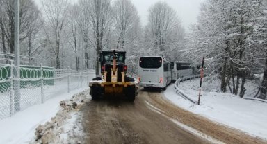 Kocaeli'nin kar kaplanları iş başında
