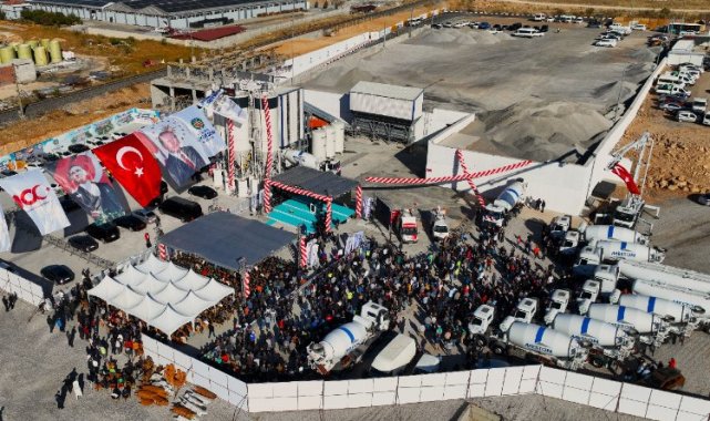 Malatya Büyükşehir'in beton santrallerine toplu açılış