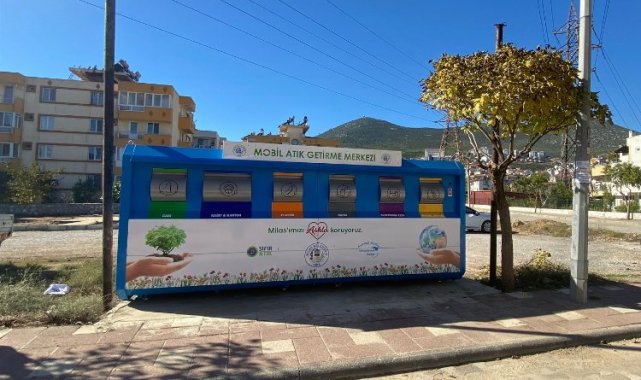 Milas'ta mobil atık noktaları artıyor