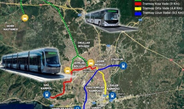 Sakarya'nın raylı sistem için ilk adım atıldı