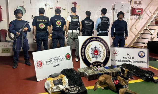 Yumurtalık Limanı'nda 50 kilogram kokain ele geçirildi