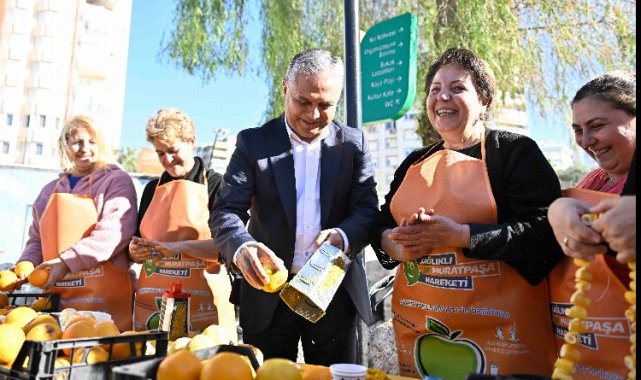 Başkan Uysal kadınlarla turunç reçeli yaptı