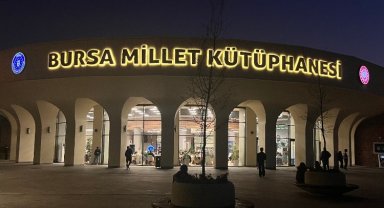 Bursa Millet Kütüphanesi artık 24 saat açık