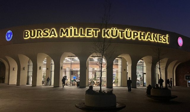 Bursa Millet Kütüphanesi artık 24 saat açık