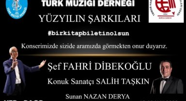 Bursa'da yüzyılın şarkıları kütüphane için söylenecek