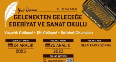 Diyarbakır'da 'Yazarlık Atölyesi' başvuruları başladı
