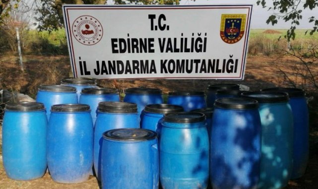 Edirne'de 2 bin litre kaçak şarap!