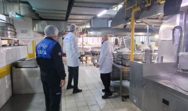 Gebze'de yemek tesislerine denetim