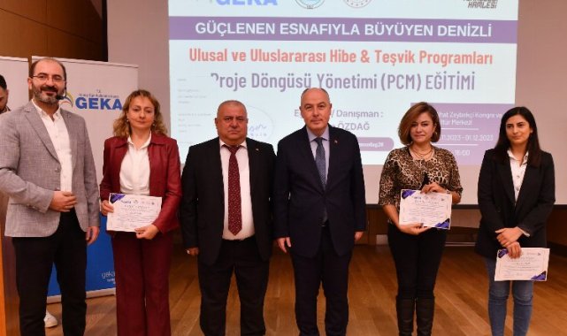 'Güçlenen esnafıyla büyüyen Denizli' projesi sertifikalandırdı