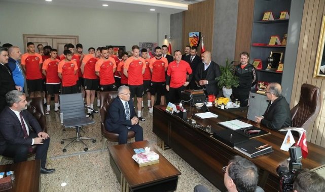 Kayseri protokolünden Kayserispor'a ziyaret