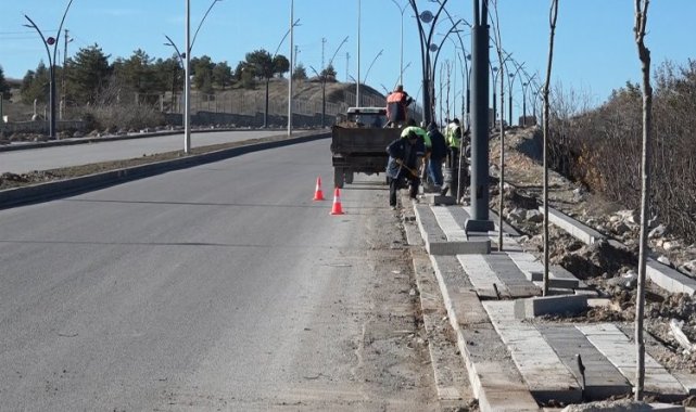 Malatya Kuzey Kuşak Yolu'nu yeşillendiriyor