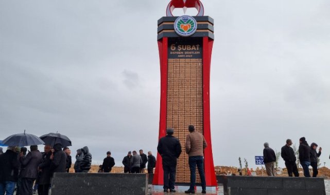 Malatya'da deprem şehitlerinin ismi bu anıtta yaşatılacak
