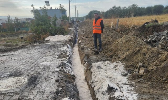 Manisa Zeytinliova'da altyapı çalışmaları sürüyor