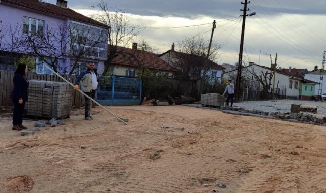 Pazaryeri sokaklarında kış öncesi hummalı çalışma