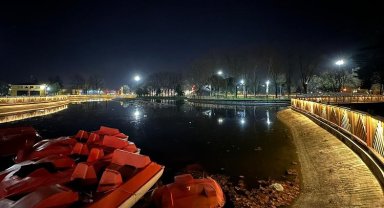 Aziz Duran Parkı'nın gece görüntüsü değişti