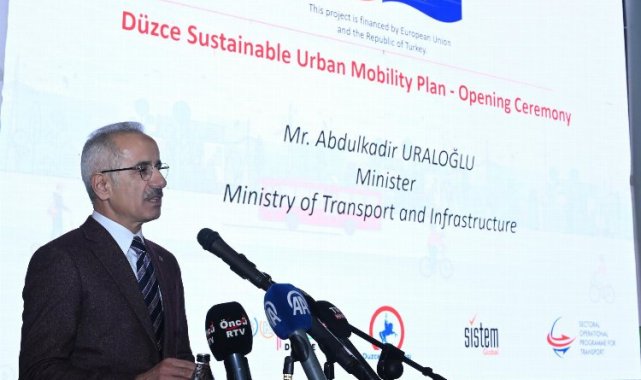 Bakan Uraloğlu, 'sürdürülebilir ulaşım' mesajını Düzce'den verdi