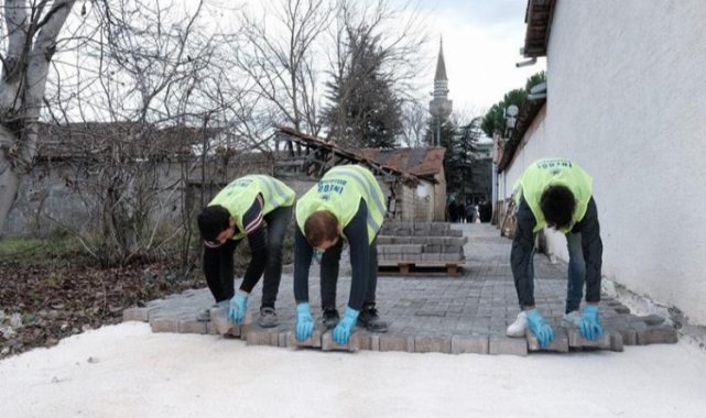 Bursa İnegöl'ün kırsalında üst yapı yatırımları sürüyor