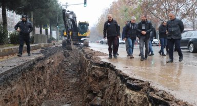 Diyarbakır Fırat Bulvarı'nda altyapı yenileniyor