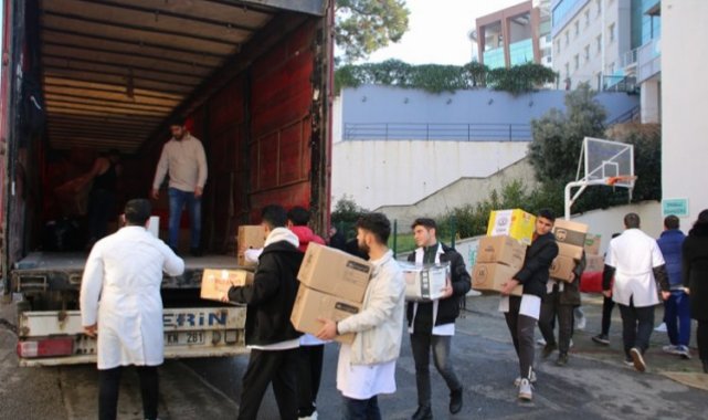 İzmir İl Milli Eğitim Müdürlüğünden Gazze'ye yardım tırı