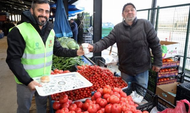 Kocaeli'de pazar esnafına çorba ikramı