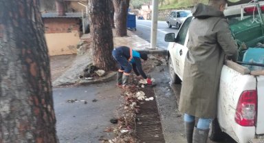 Manisa'da MASKİ'den yağış mesaisi