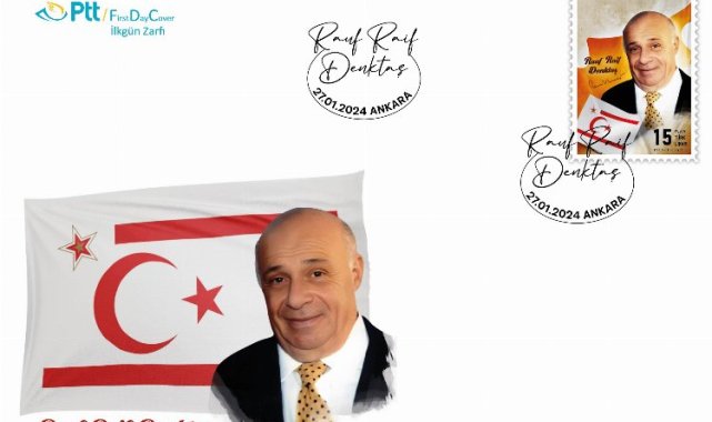 PTT'DEN "Rauf Raif Denktaş" konulu anma pulu