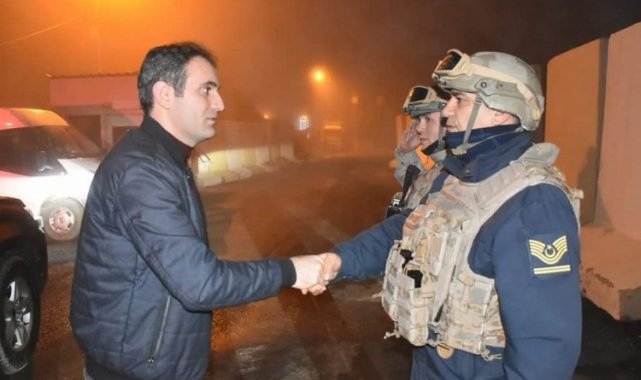 Sason Kaymakamı Mete'den güvenlik güçlerine ziyaret