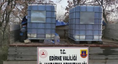 Uzunköprü'de 2 bin 200 litre kaçak içki