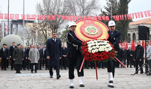 Atatürk'ün Malatya'ya gelişinin 93. yılı için tören yapıldı