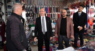 Başkan Pekyatırmacı'dan Tekstil Pazarı ziyareti