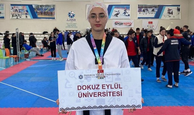 DEÜ'LÜ tekvandocudan Türkiye Şampiyonası başarısı