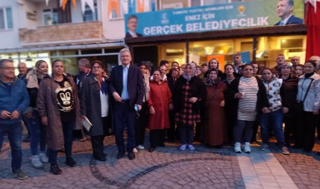 AK Parti Enez İlçe Seçim Bürosu açıldı
