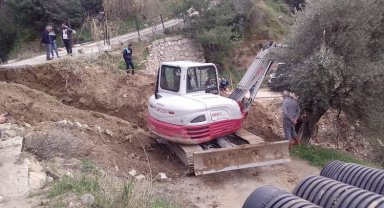 Bozkır Mahallesi'nde taşkın riskine karşı çifte önlem