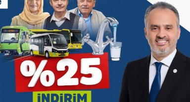 Bursa'da emeklilere, ulaşımda ve su faturalarında yüzde 25 indirim