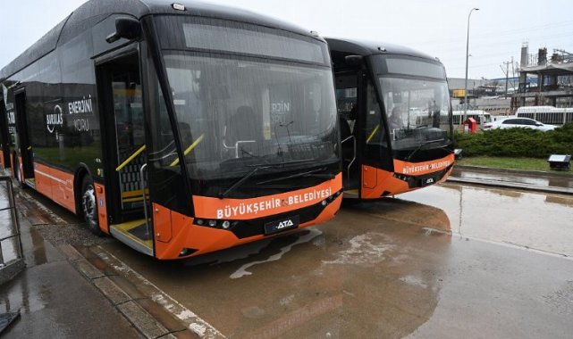Bursa'nın ulaşım filosuna iki 'elektrikli otobüs'