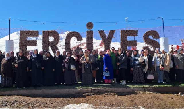 Büyükşehir Kaymek'ten Erciyes Dağı'na hiç gitmeyen 55 kadına jest