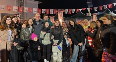 Deniz Dalgıç sevgisine soğuk hava engel olamadı