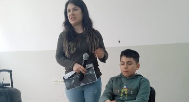 Depremzade öğrenciye veda etkinliği