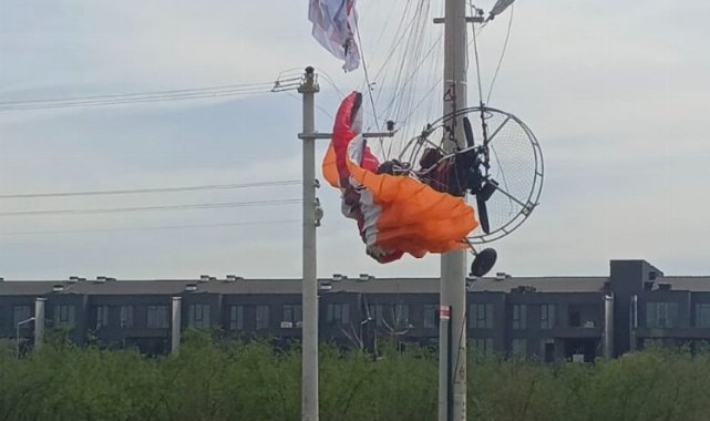 Düzce'de planör kazası