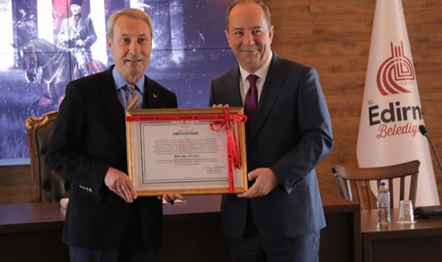 Edirne Meclisi'nden Bahri Bey'e 'turizm elçisi' beratı